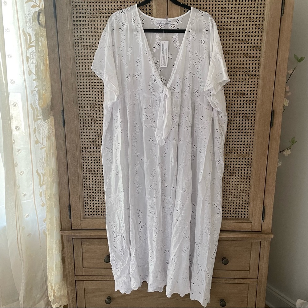 NWT Young Fabulous & Broke White Eyelet Cover Up Dress Size S